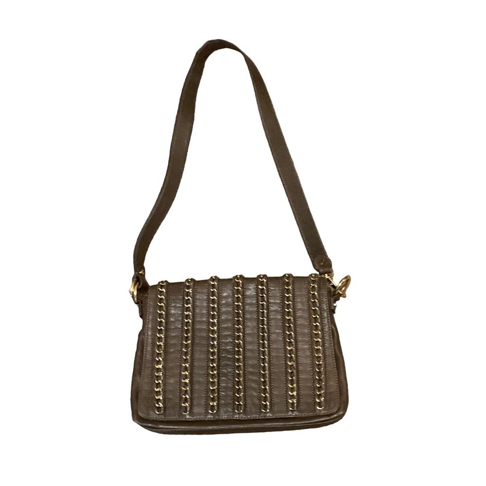 TORY BURCH Shoulder Bag/Purse Leather Brown